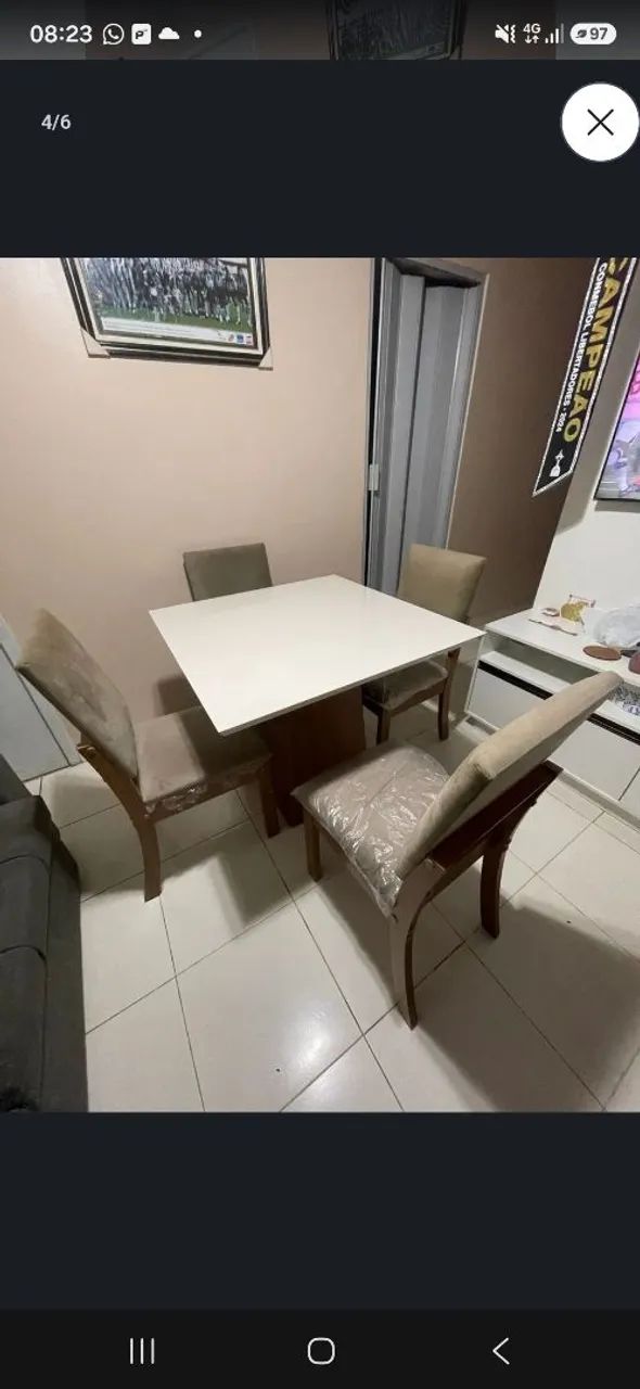 Conjunto mesa 4 lugares - Foto 3