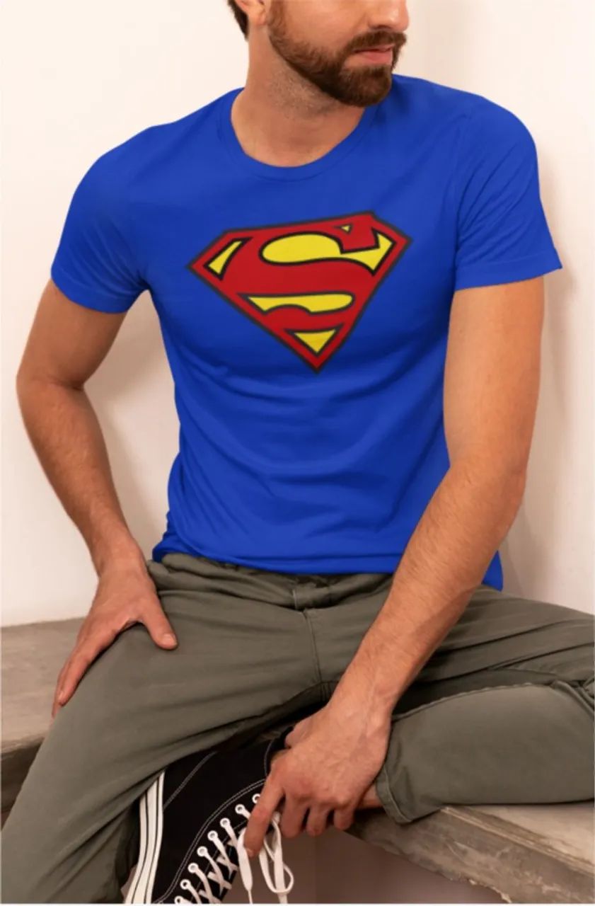 Camiseta Super-Homem Logo Clássico - Foto 3