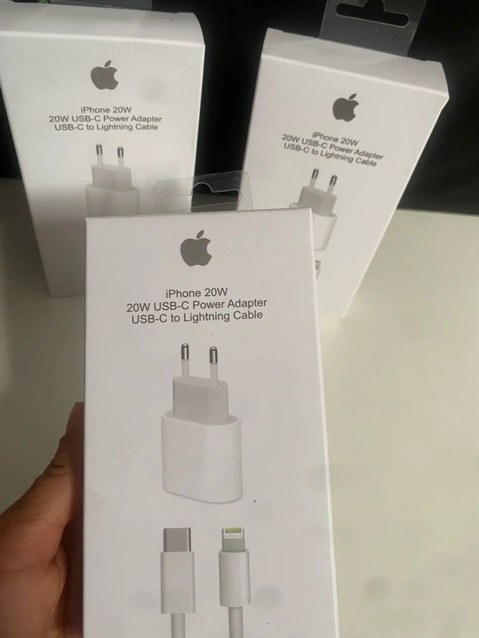 Carregadores para iPhone novos na caixa 