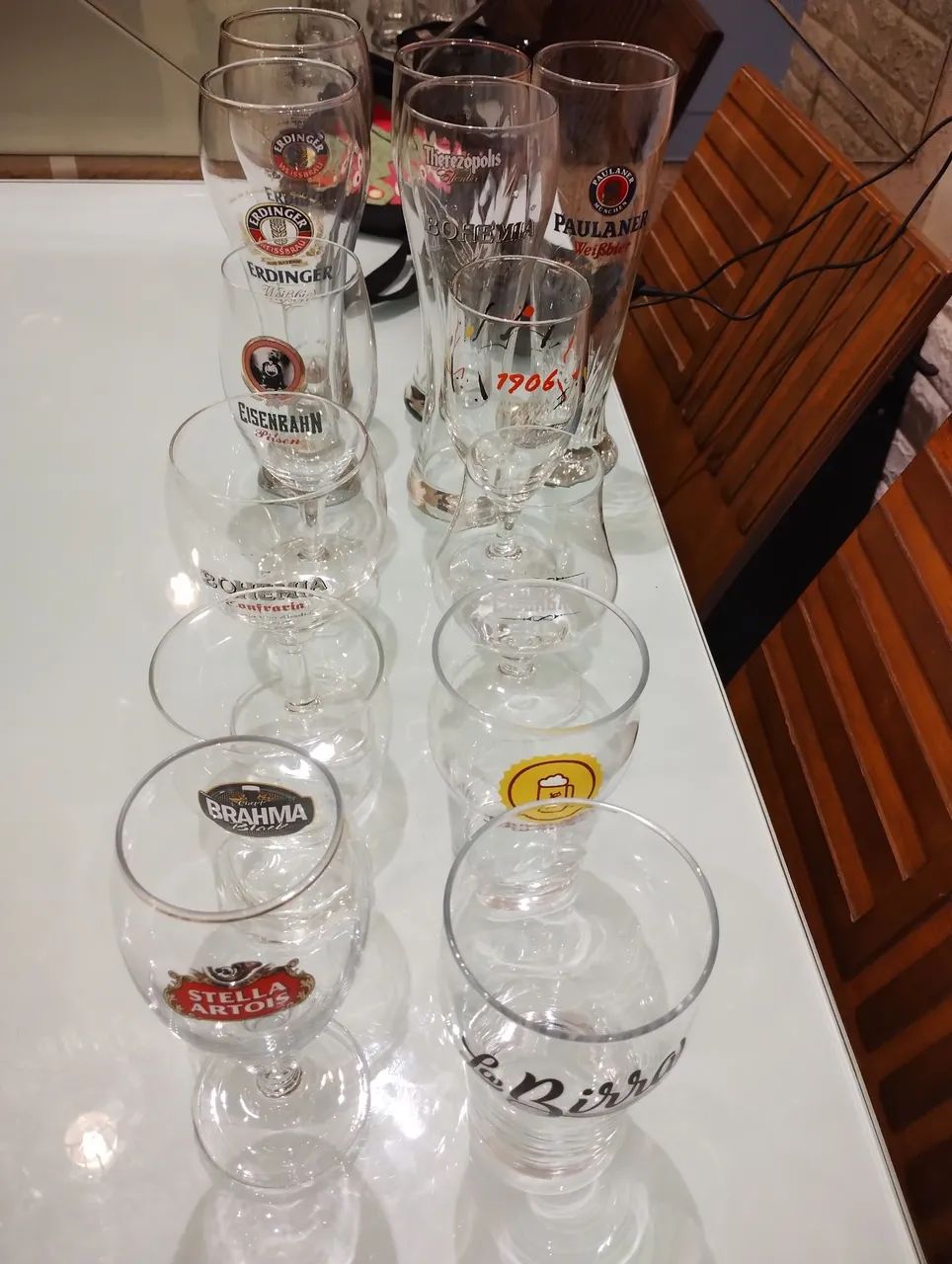Jogo de copos e taças de cerveja - coleção 65569149004929120
