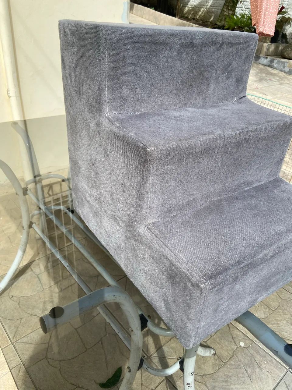 Escada pet 3 degraus cinza - Foto 3