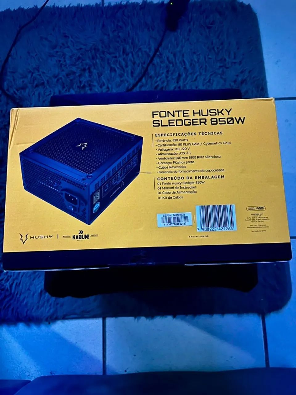 Fonte Husky Sledger 850w (nova) - Foto 2