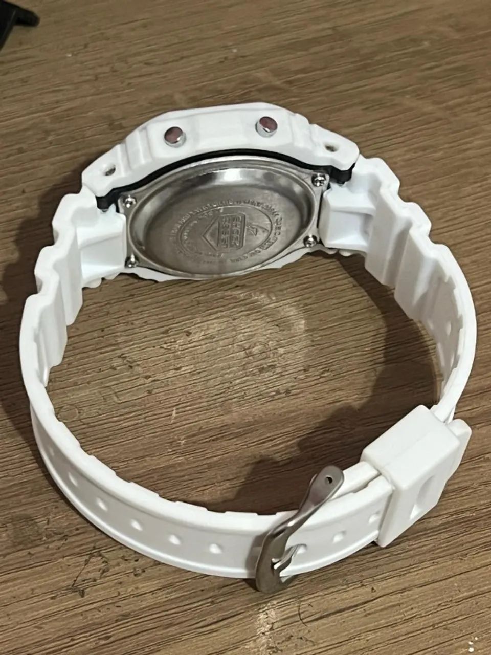 Relógio G Shock Casio Quadrado Digital Branco - Foto 5