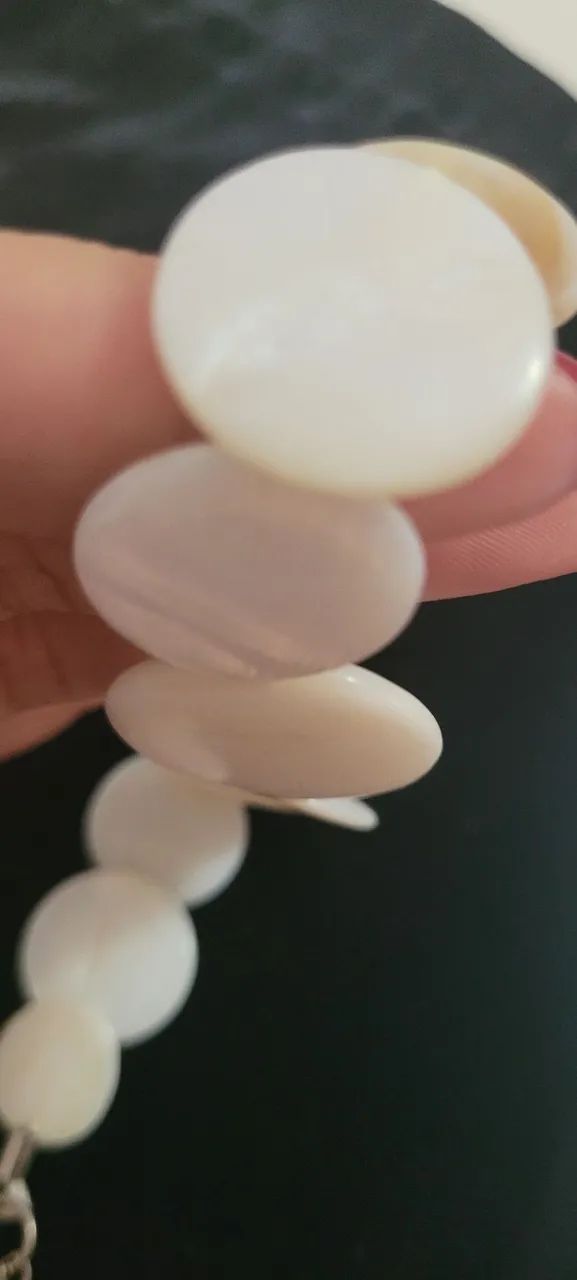Pulseira madrepérola branca  - Foto 5