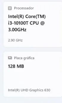 Intel(R) Core(TM) i3-10100T CPU @ 3.00GHz - Foto 3
