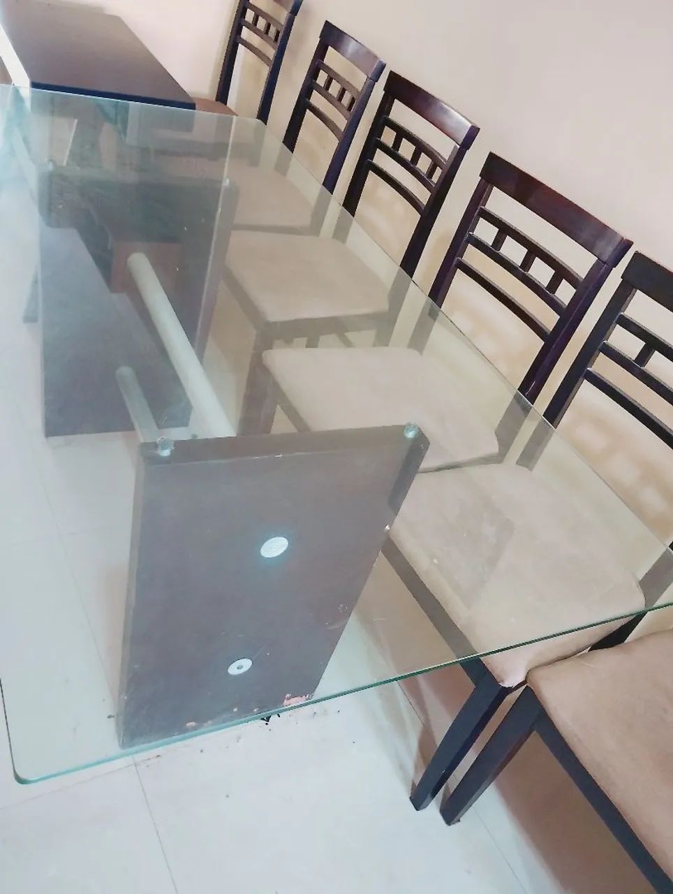 Mesa de vidro com 6 lugares - Foto 3