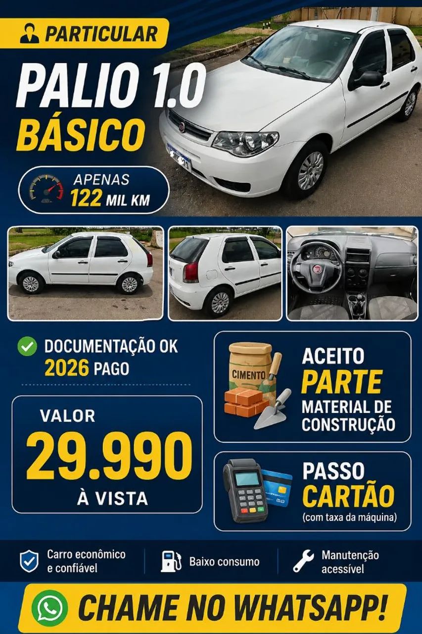 Fiat Palio PALIO 1.0/ TROFEO 1.0 FIRE/ FIRE FLEX 4P 2016