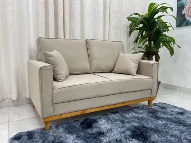 Sofá Living Slim  1,40m Linho  Produto Novo!  Pronta Entrega!