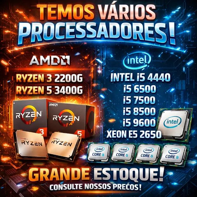 Processador AMD - Intel - Xeon (Loja Fisica no Cohatrac)