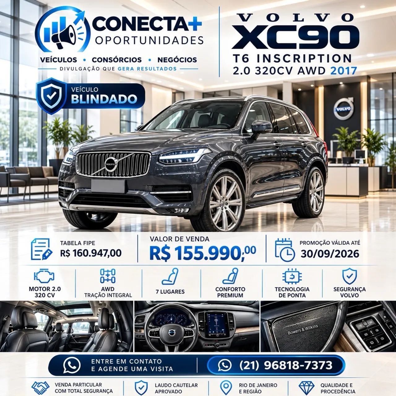 Volvo Xc XC 90 T-6 INSCRIPTION 2.0 320CV 5p 2017