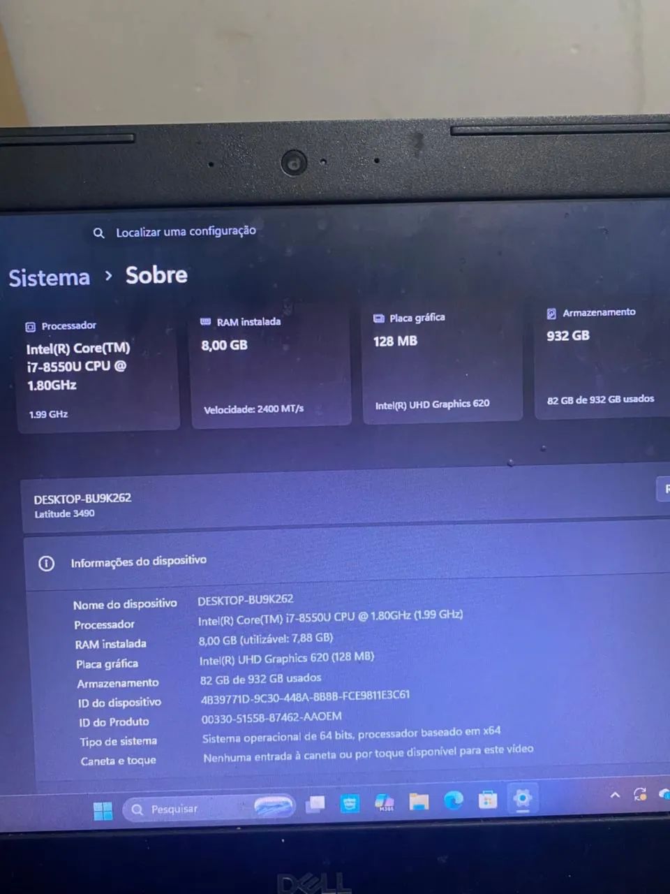 Notebook Dell i7 8 geração Latitude 3490 - Foto 5