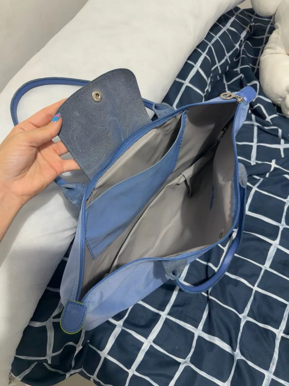 Bolsa Longchamp Original Azul  - Foto 3