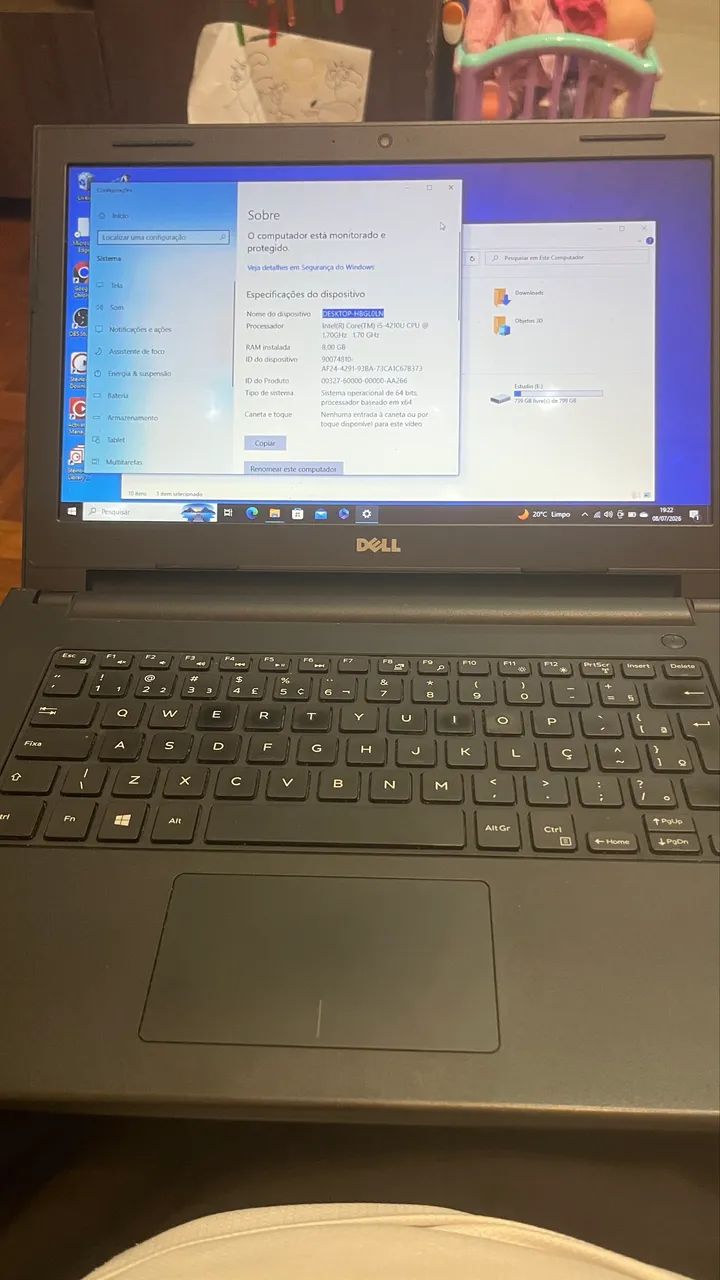 Dell Inspiron 14 com 8 GB de RAM e HD de 1 TB  - Foto 2