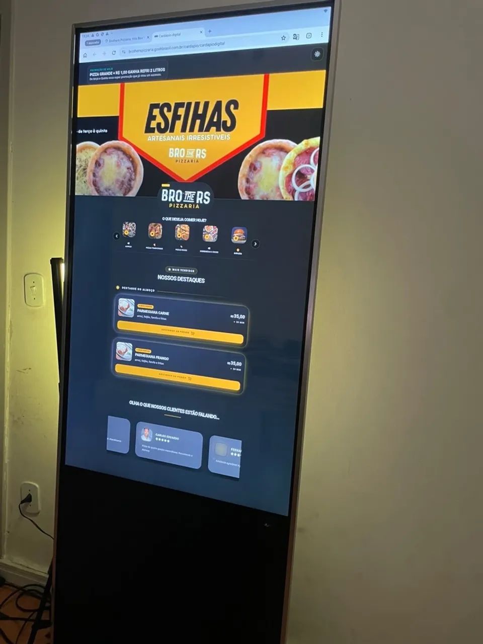 Totem Interativo Touch 55" Android Integrado  - Foto 2