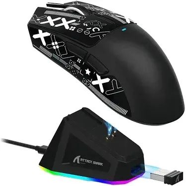 Mouse Gamer Sem Fio Attack Shark X11 Tri-Mode - Bluetooth, 2.4G e Cabo, com Base de Carreg - Foto 3