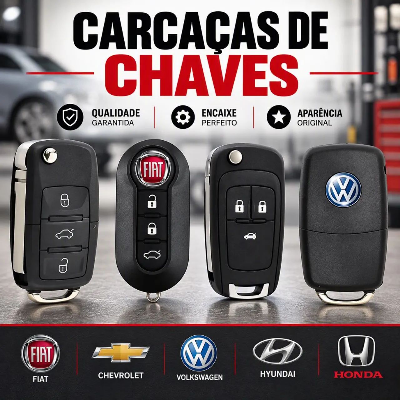 Carcaça chave canivete vários modelos 