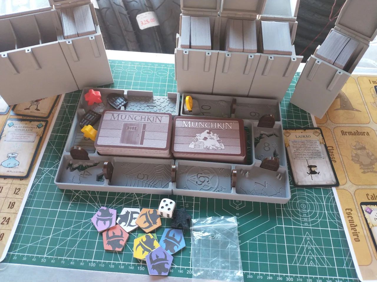 Munchkin Jogo de Tabuleiro +Exp 3,4,5,7,8 caixas modulares + mapa 3D + Brinde - Foto 5