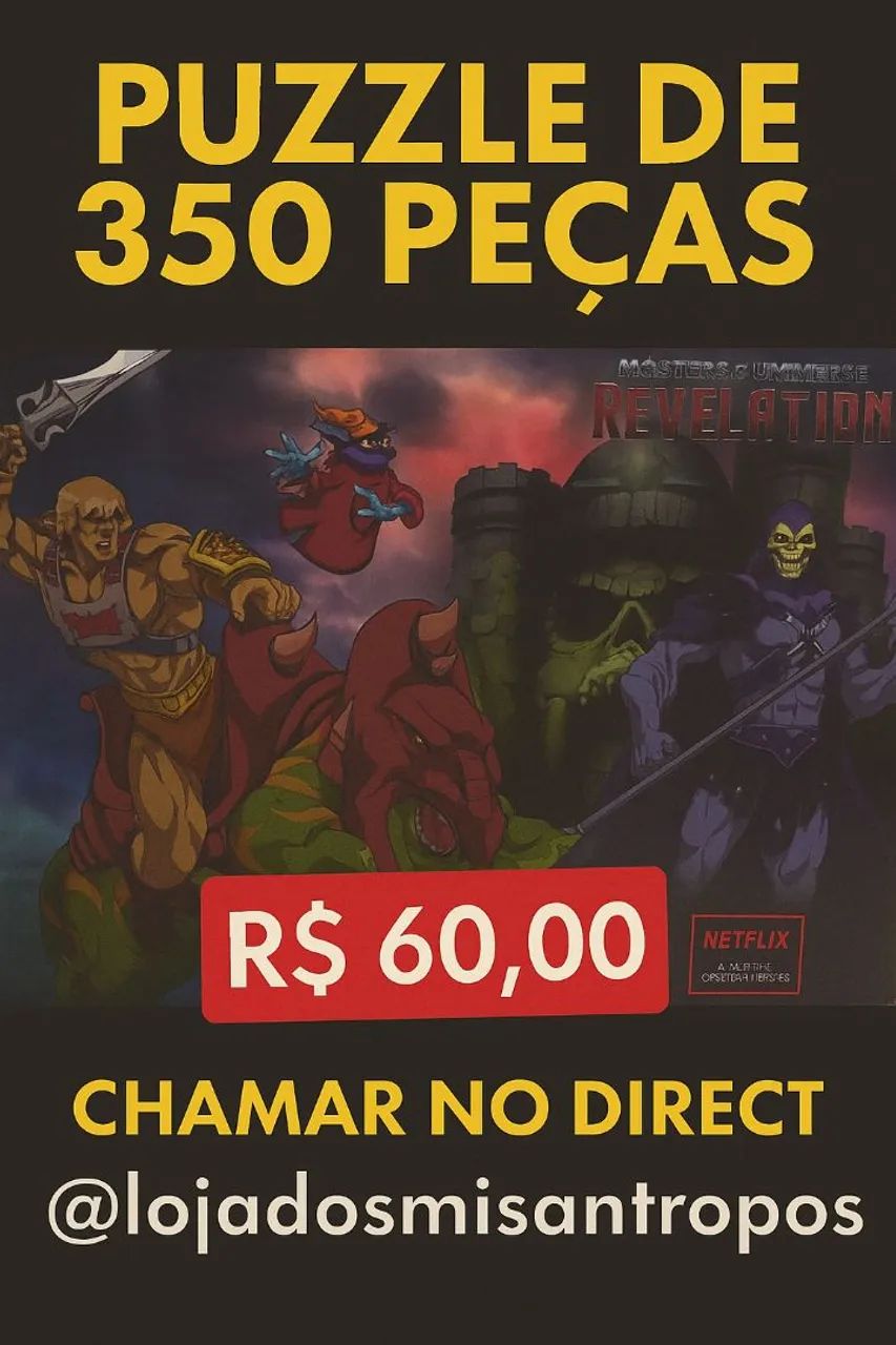 Quebra cabeça He-man 