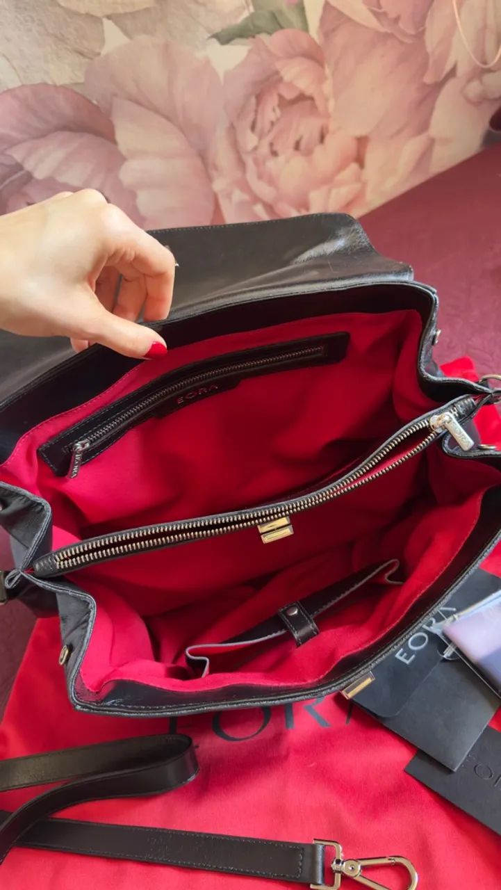 Bolsa Vértice EORA couro bovino  - Foto 3