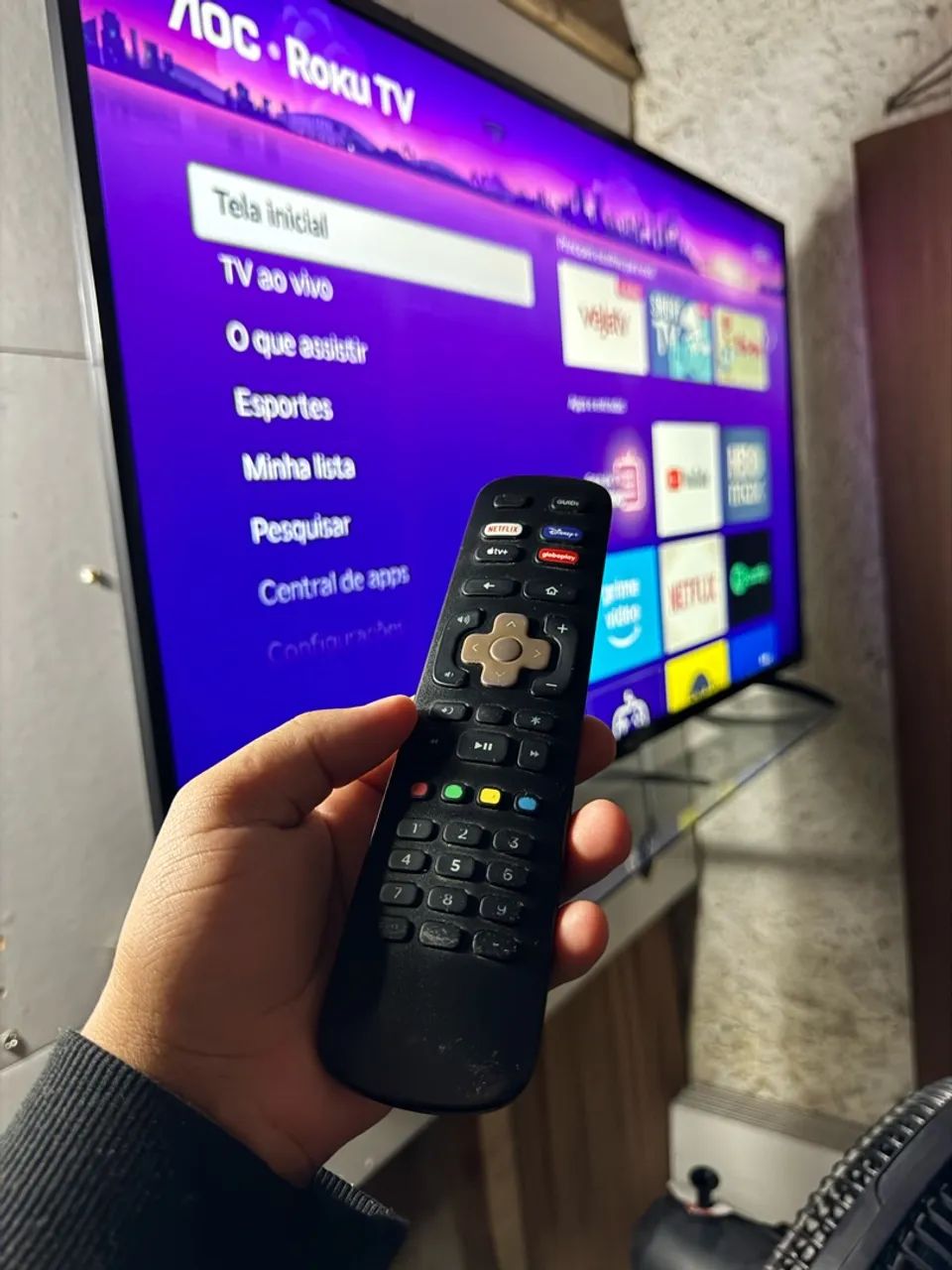 SMART TV AOC 43 FULL HD ROKU TV - Foto 3