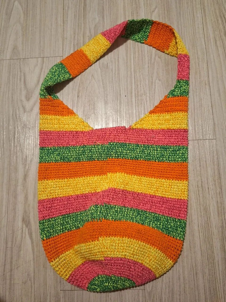 Bolsa de Crochê Colorida - Foto 3