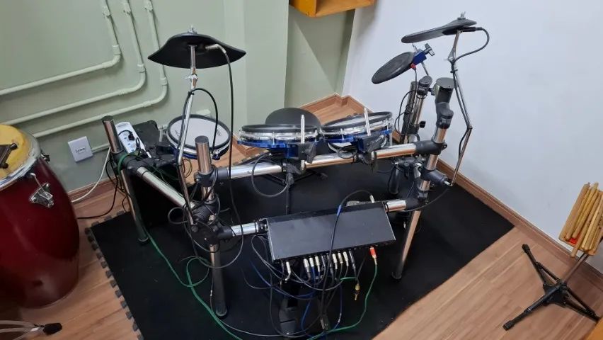 Bateria Eletrônica Staff Drum VWS-9 com Módulo Alessis DM5 - Foto 2