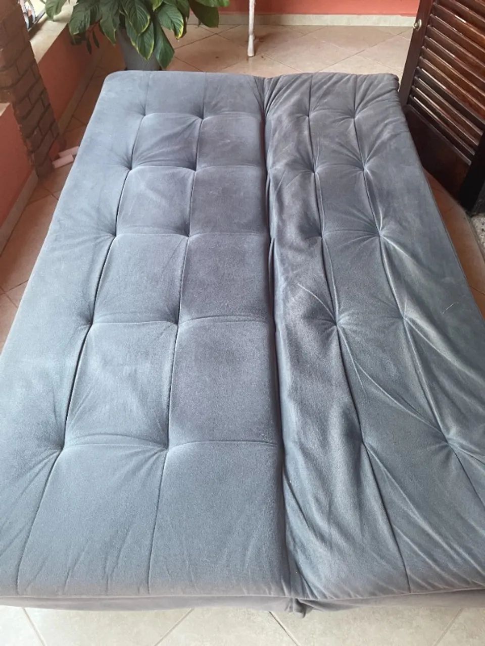 Sofa Cama Cinza - Foto 2