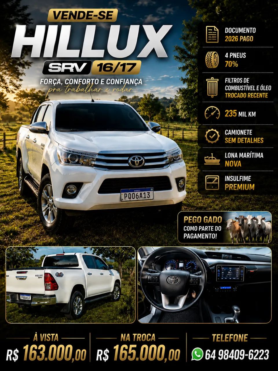 Toyota Hilux Hilux CD SRV 4x4 2.8 TDI Diesel Aut. 2016