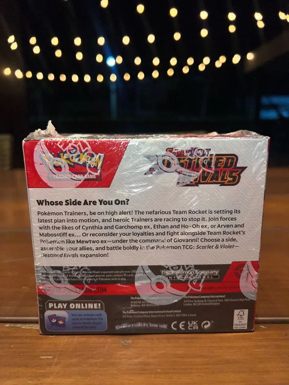 Booster Box Destined Rivals Inglês Pokémon Tcg - Hobbies e