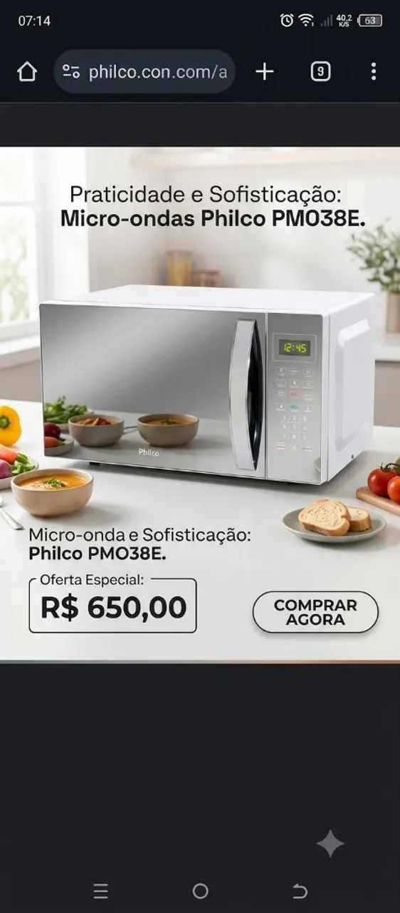 Microondas novo 