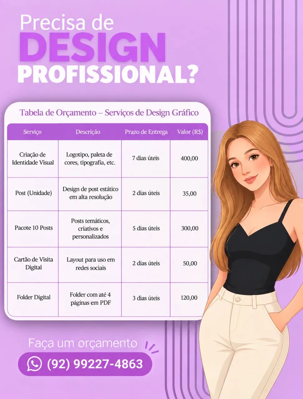 Serviços de Designer Gráfico 