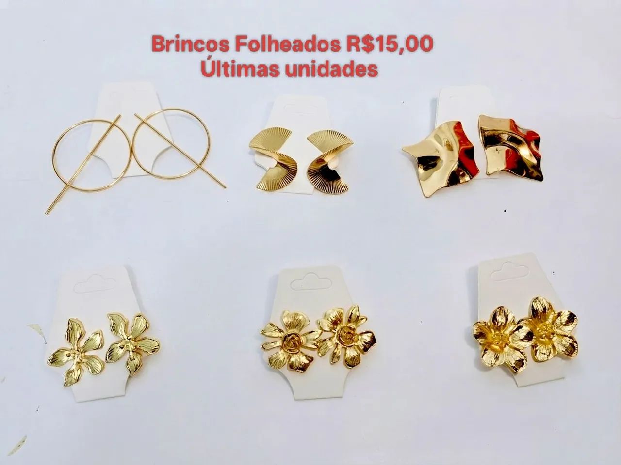 Brincos Folheados