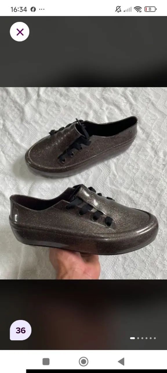 Tênis melissa ulitsa Glitter 
