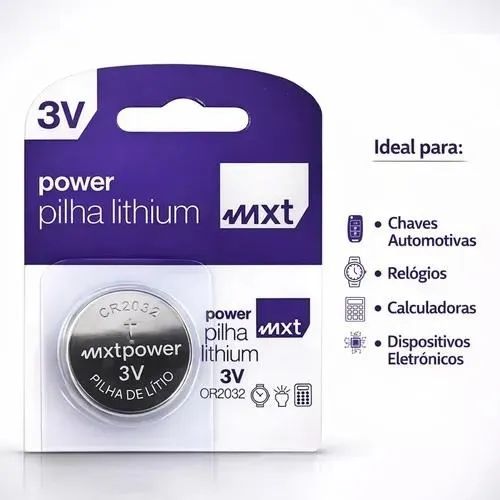 PILHA DE LÍTIO CR2032 3V MXT