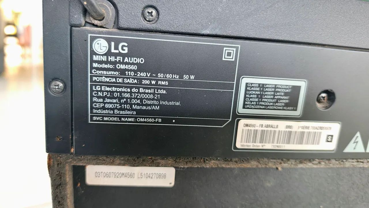 Som LG com proteção ativada - Foto 4