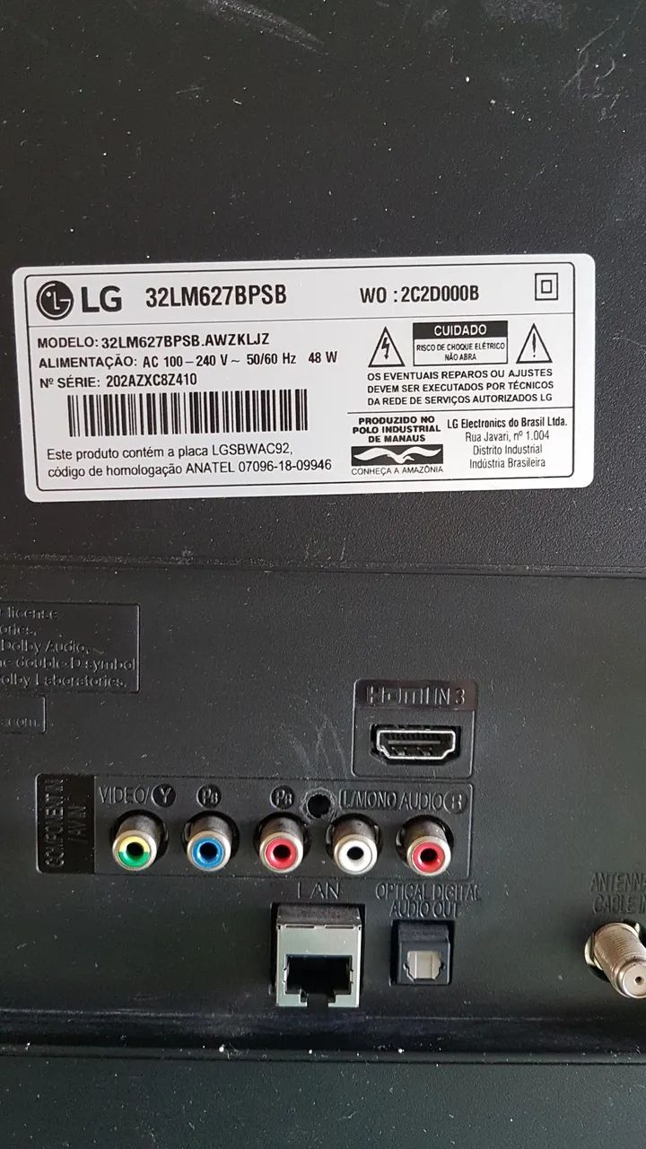 TV LG Modelo 32LM627BPSB - Foto 2