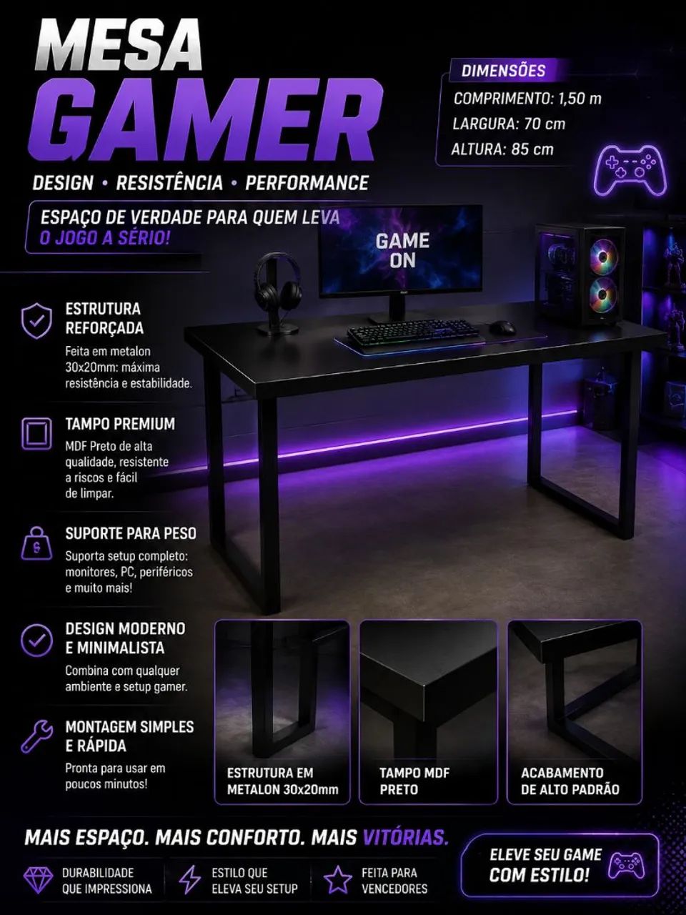 Mesa gamer 