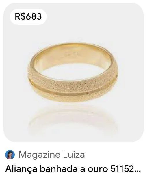 Aliança Rommanel perdi a outra só tem essa  - Foto 4