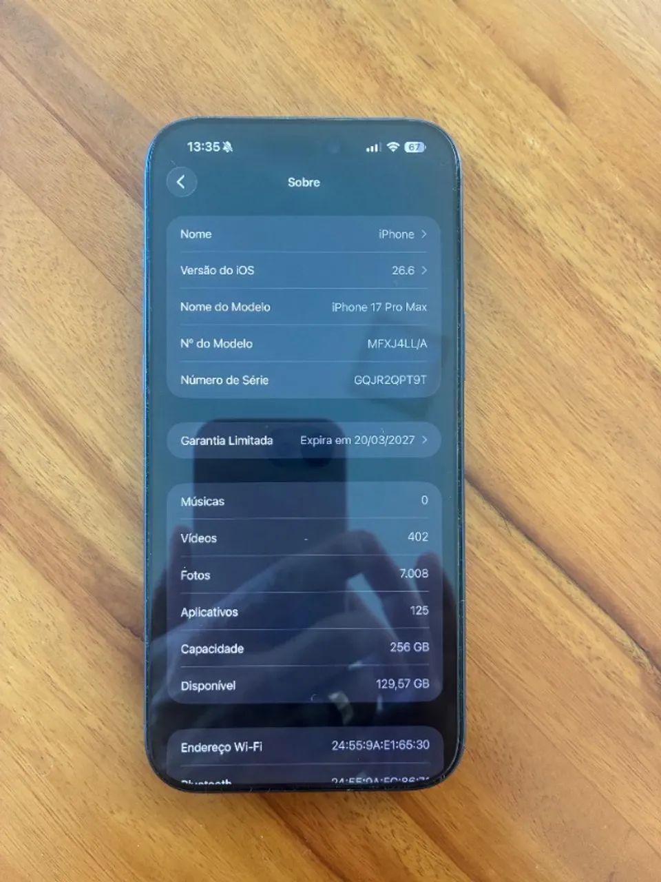 iPhone 17 Pro Max 256GB - Com Garantia Apple até 20/03/2027 - Impecável! - Foto 5