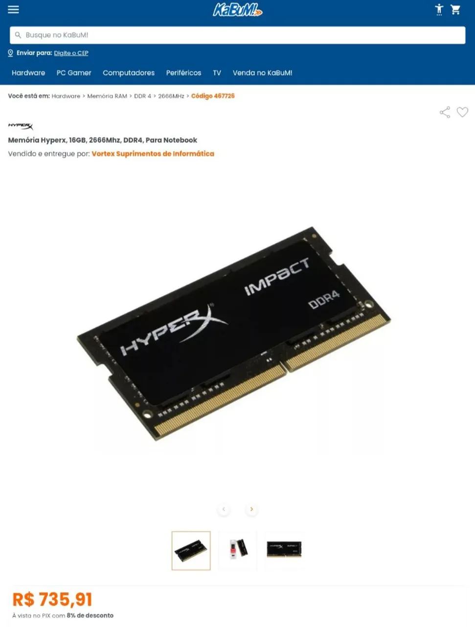 Memória ram hyperx 16gb Sodimm - Foto 2