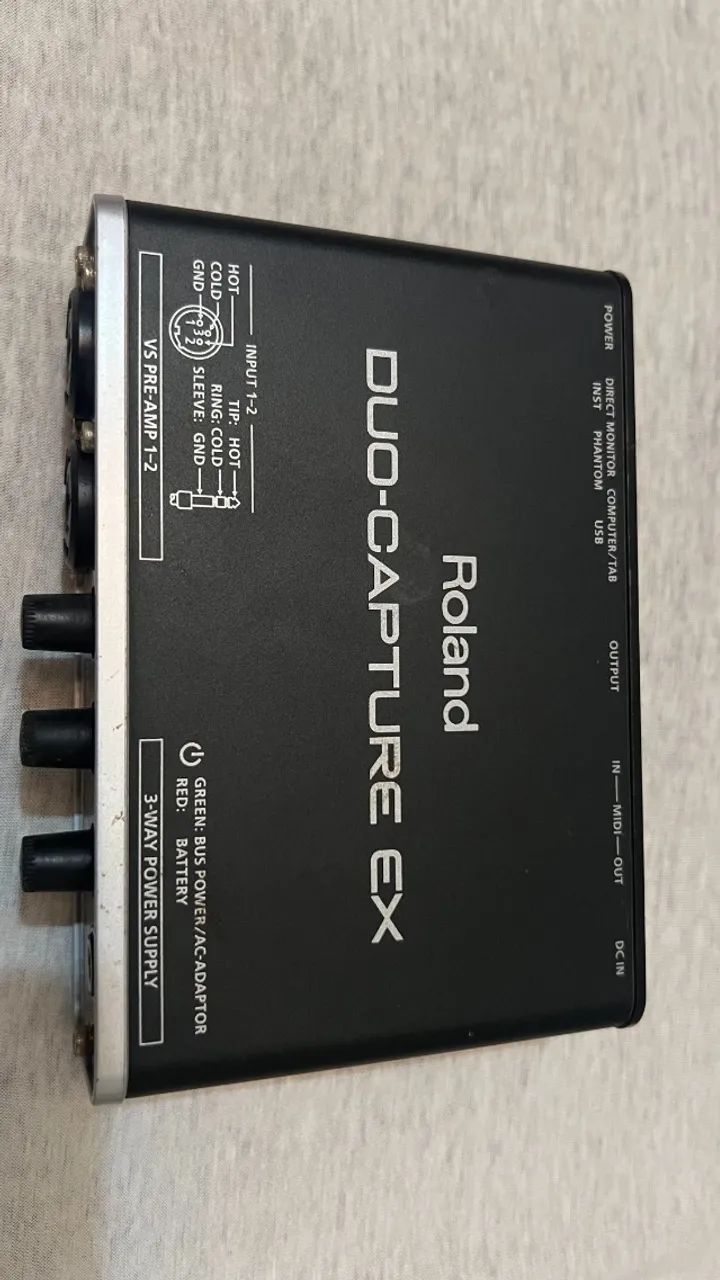 PLACA DE ÁUDIO ROLAND DUO-CAPTURE EX - Equipamentos e Acessórios