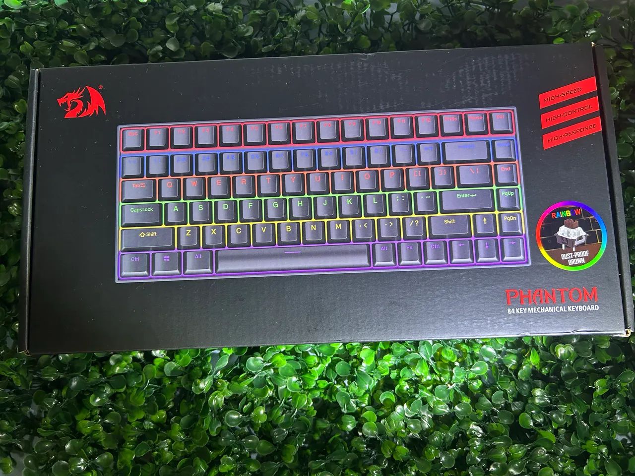 Teclado Mecânico Redragon Phantom 75% Preto ? Switch Brown / LED Rainbow - Foto 5