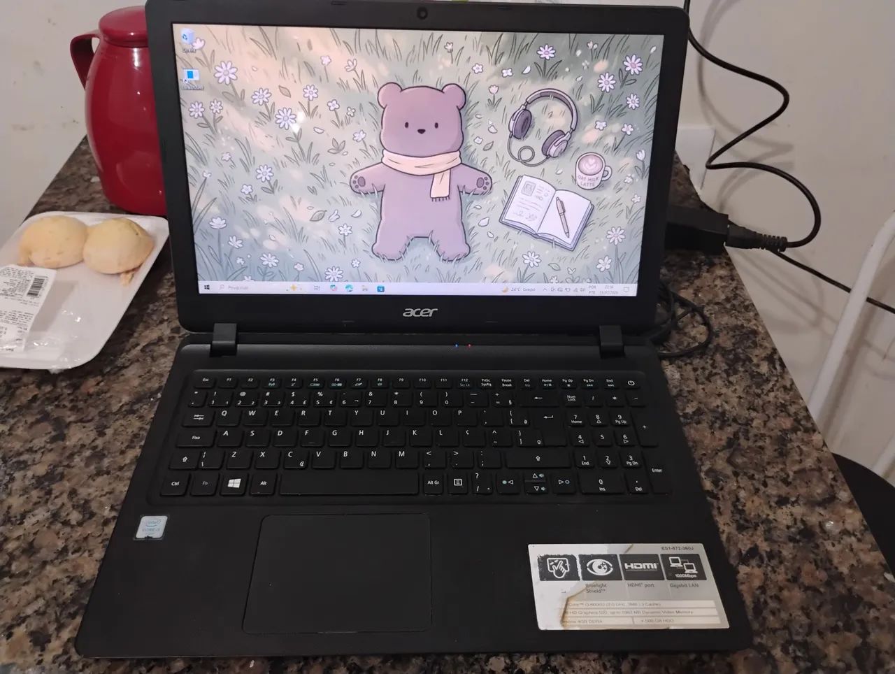 Notebook Acer Aspire i3 6ª Gen / 4GB RAM / 500GB HD - Funcionando Perfeitamente - Foto 2