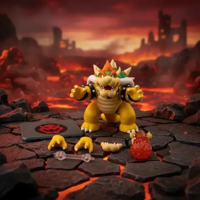 Figura de ação S.H.Figuarts Bowser (SUPER MARIO) - Foto 5