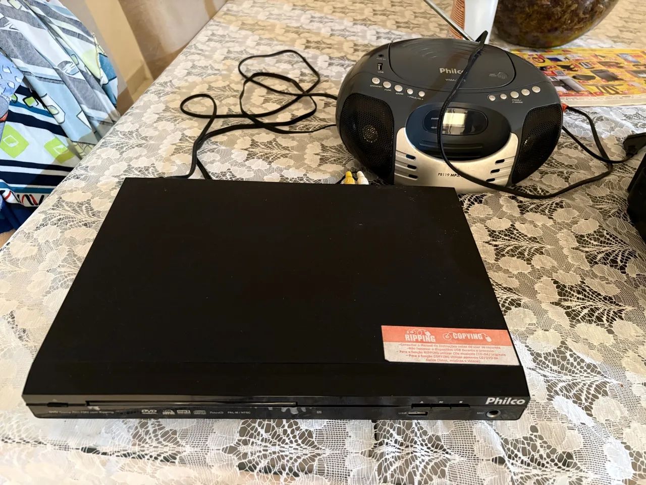 Aparelho de DVD e micro system
