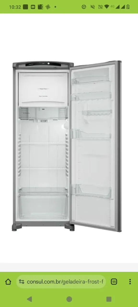 Vendo geladeira Consul Frost Free Semi nova  - Foto 4
