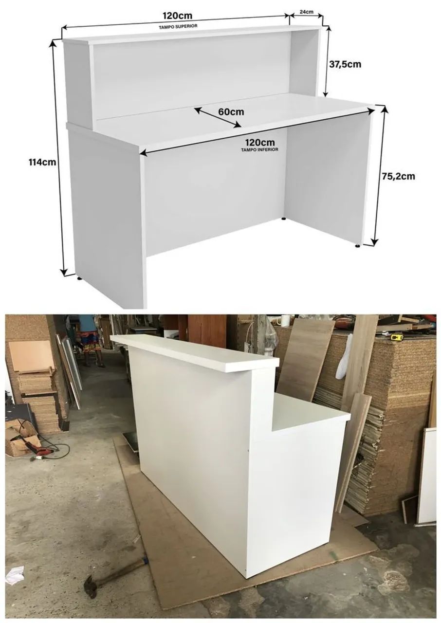 Balcão de atendimento 100% MDF - Foto 5