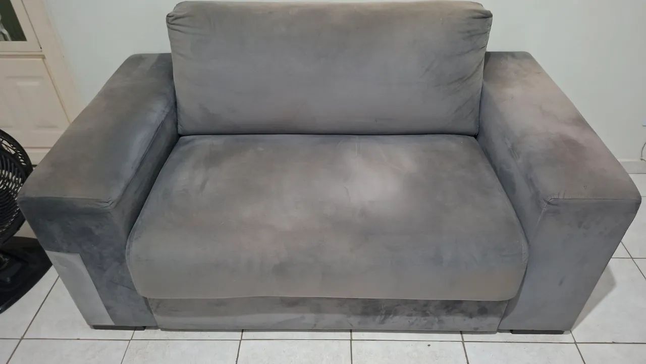 Jogo de sofá 2 e 3 lugares suede - Foto 3