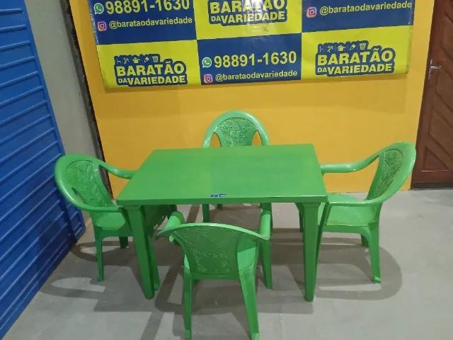JOGO DE MESA RETANGULAR COM POLTRONAS NOBRE - Foto 4