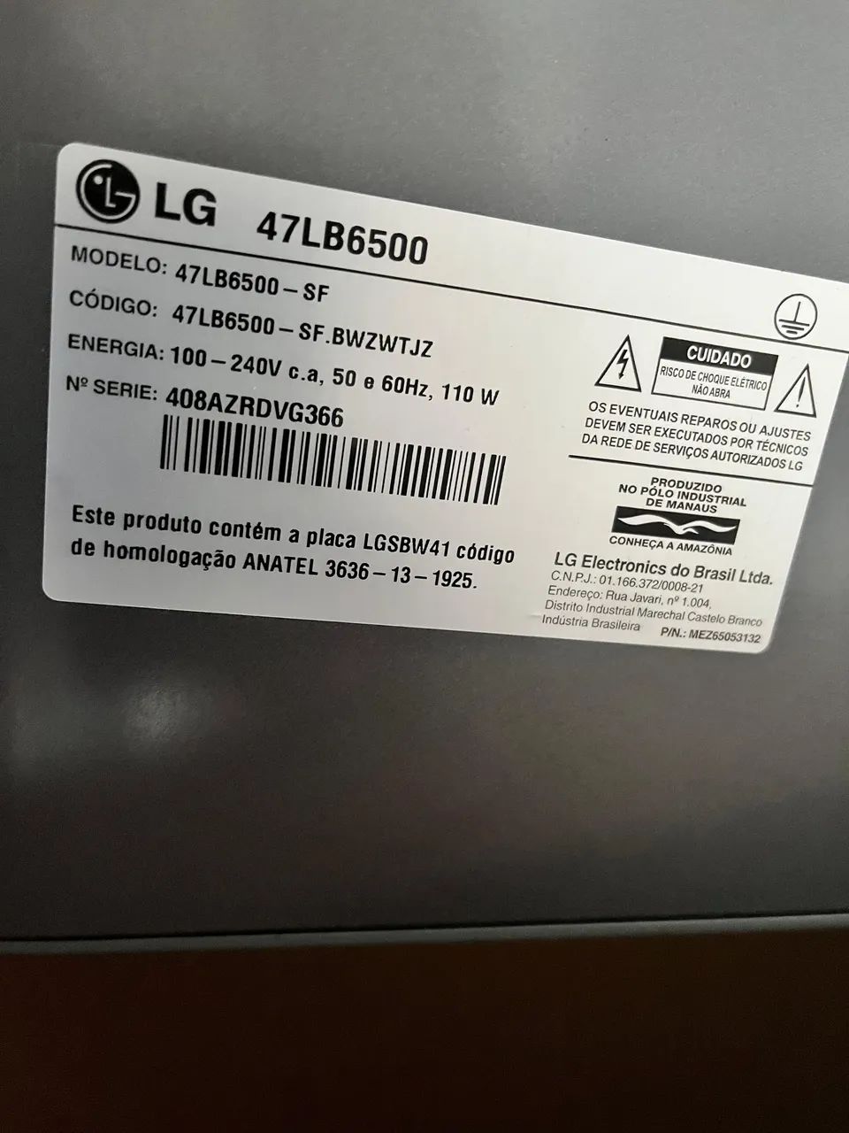 Tv LG 47 polegadas Excelente - Foto 3